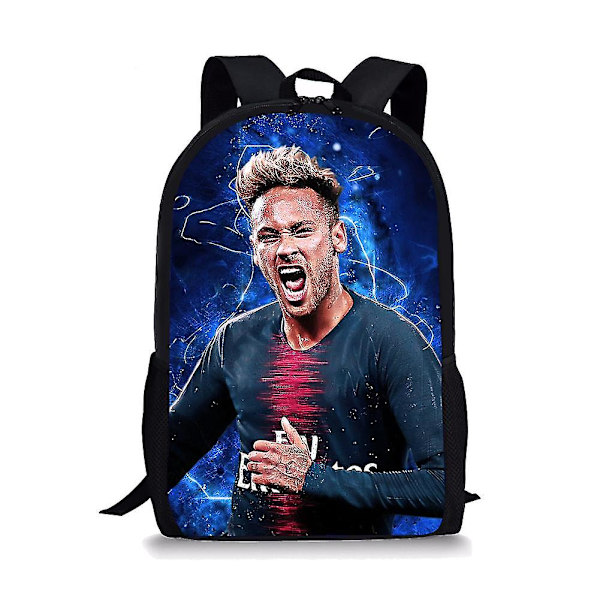 Fotbollsstjärna Neymar Jr Skolväskor för pojkar och flickor 3d Print Skolryggsäckar Barnväska Förskola Ryggsäck Barn Bokväska DB A6