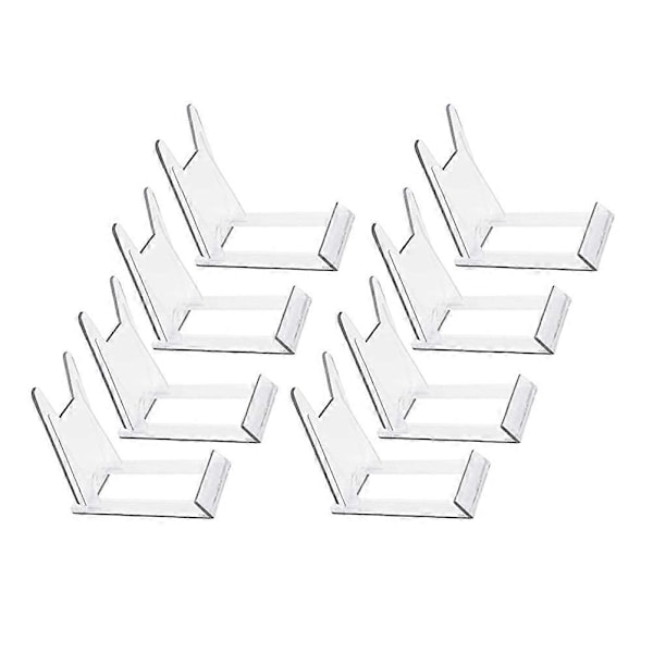 8 stk. Multifunktionelle Displaystativer Plader Opbevaringsholdere Skåle Displaystativ Transparent 10.5X8CM