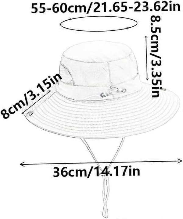 Vandrehat med bred skygge, solhat, herre bucket hat til udendørs modehavearbejde