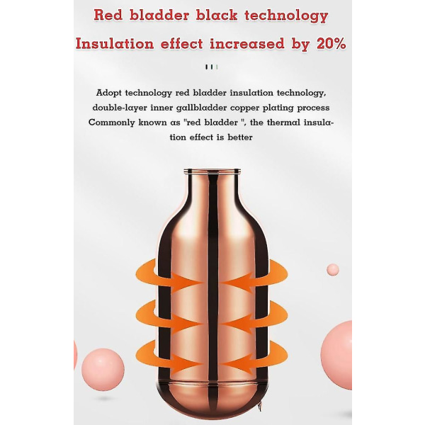 Isolerad vattenkokare med glasfoder, extra lång isolering, termos, hemmakoffe yellow 1900ml