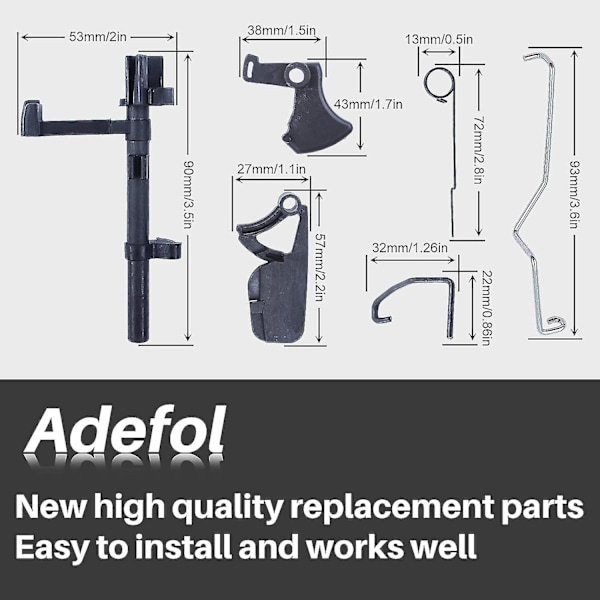 Gasspjæld Trigger Dele Sæt Til Stihl Ms170 Ms180 017 018 Motorsav, Gasspjæld Trigger + Choke Stang + Switch Aksel + Gasspjæld Stang + Trigger Interlock Tilbehør
