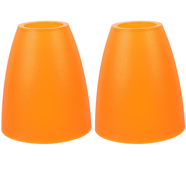 2 kpl Pieniä Lamppuja 42mm Aukko Sisävalon Kansi Pöytävalaisimelle Seinävalaisimelle Orange 11.7x10cm