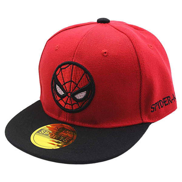 Spiderman Baseball Cap Tecknad Justerbar Snapback Hip Hop Cap red