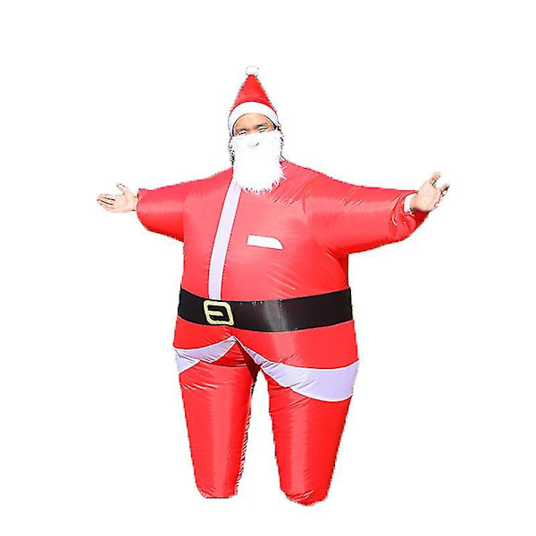 Joulupuhallettavat tarvikkeet, joulupukki, jouluhirvi, joulukuusi, jouluajoneuvohirvi, joulupukki, puhallettavat vaatteet Santa Claus Fits 150-190cm