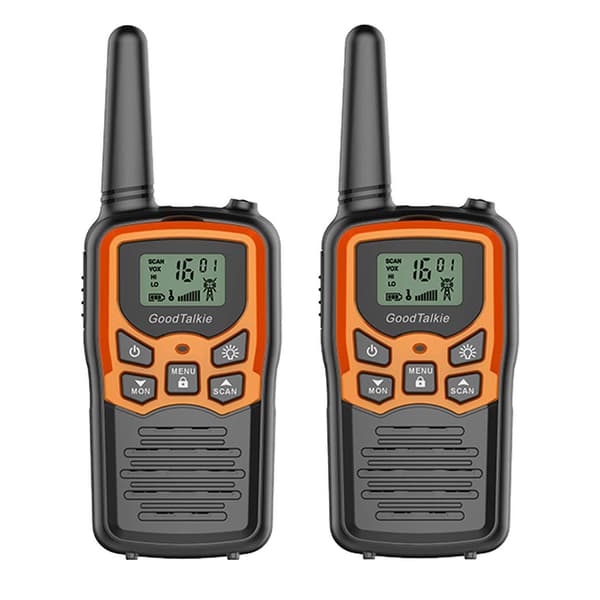 Super Langtrækkende Walkie Talkies til Børn - 8KM, Orange, 2 stk.