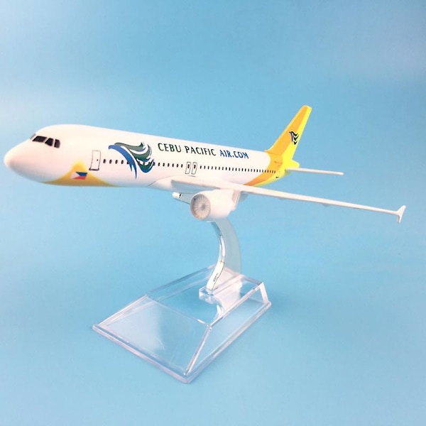 JASON TUTU 16cm Flyvemaskine Model Flyvemaskine Model Cebu Pacific Air Airbus A320 Flyvemaskine Model Die-Cast Metal Flyvemaskiner 1:400 Flyvemaskine Legetøj Po Color