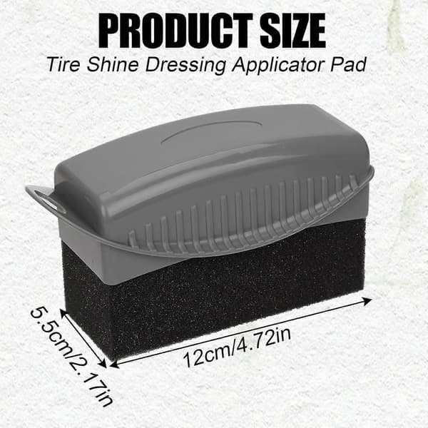 2 stk. Dækglansapplikator, genanvendelig dækdressingapplikatorpude med ergonomisk design