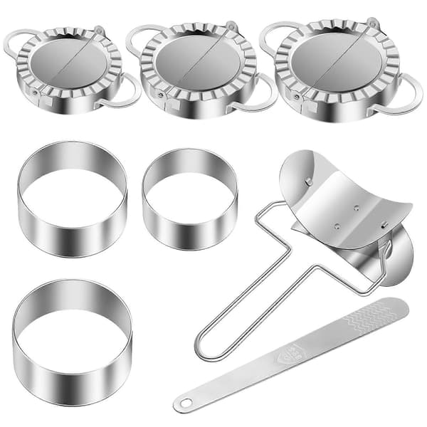 Dumplings Maker 8 stk, Empanadaform og kutter, Fyllskje [DB]