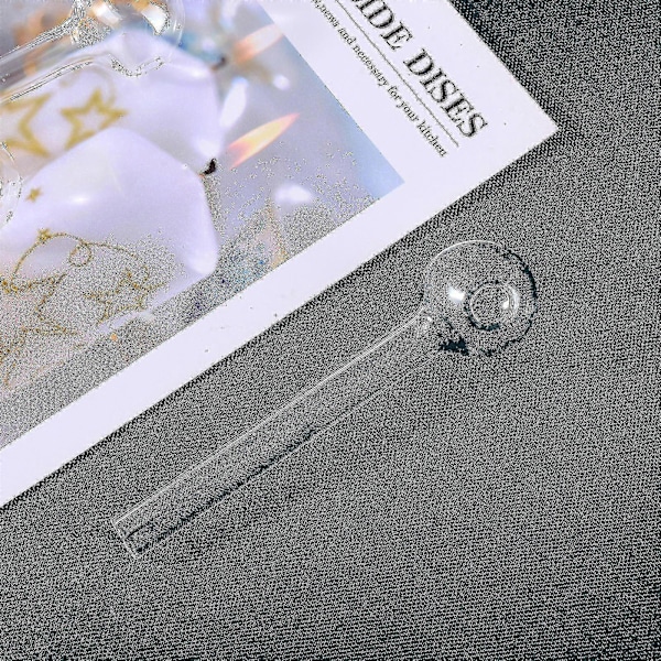 10 kpl Pyrex-lasisia juomapillejä, pyöreä pää, uudelleenkäytettäviä, ympäristöystävällisiä -ys