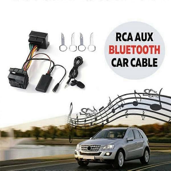 Bluetooth Aux-in Audio Kabel Sele Adapter Holdbar til Mondeo Focus med Mikrofon Tilbehør [DB]