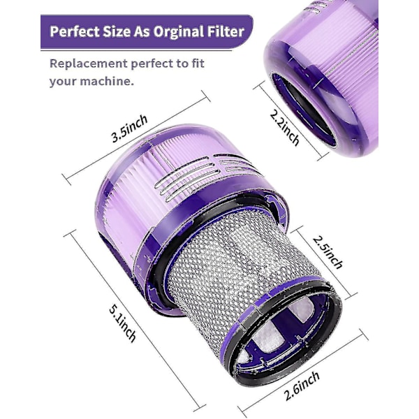 V11 Filter til Dyson, Udskiftningsfilter til Dyson Støvsugerfilter V11 til Dyson Filter [DB]