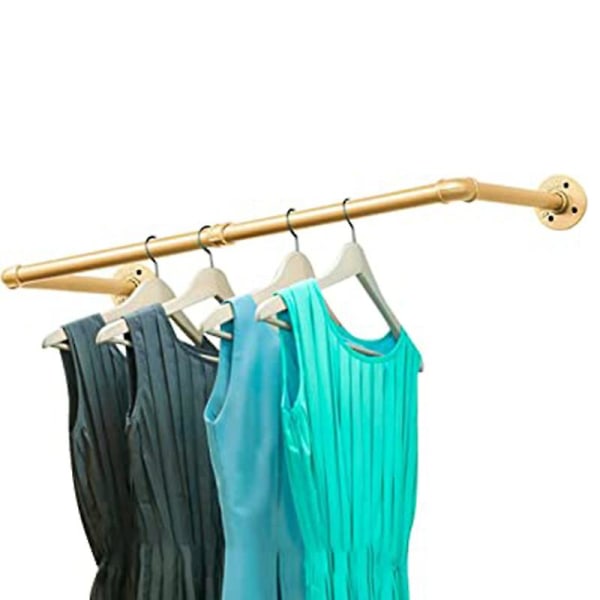 Industrial Pipe Clothes Rack, Wall Mounted Garment Rack Hanging Clothes Rack