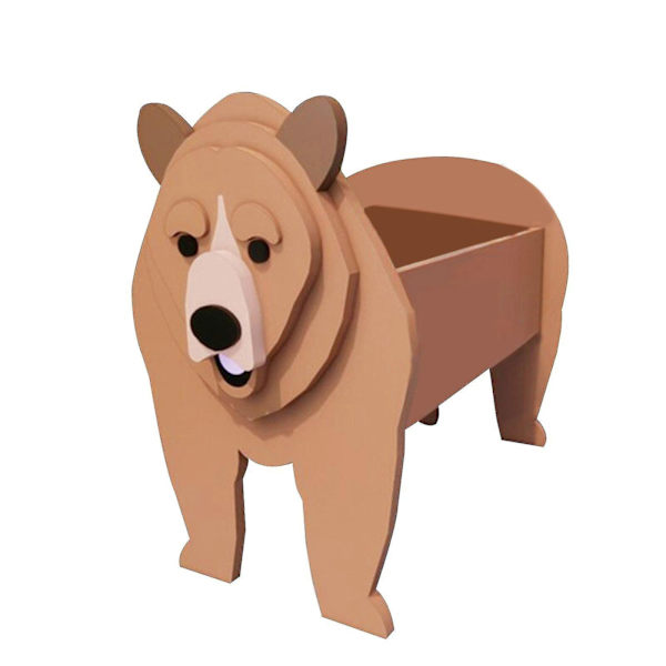 Dyreplantepotte Plantepotter Have Dyreformet Plantepotte-Dyreopbevaringsbeholder Plantepotter Kontor Hjem Husopvarmning Dekorationer Grizzly Bear