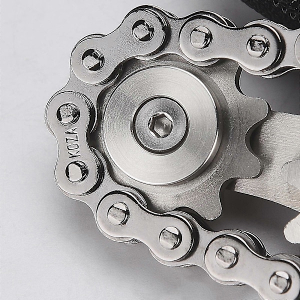 Sykkelkjede-Fidget Spinner Metall Tannhjul - Rustfritt Stål Nyhetsspill for Stressavlastning og Håndstyrke multicolor