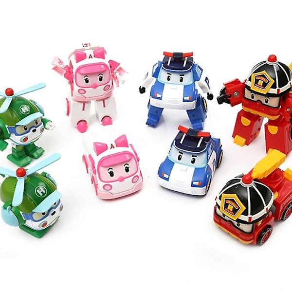 Robocar Poli Robot Transform Bil Baby Børn Bil Legetøj Gave db A2