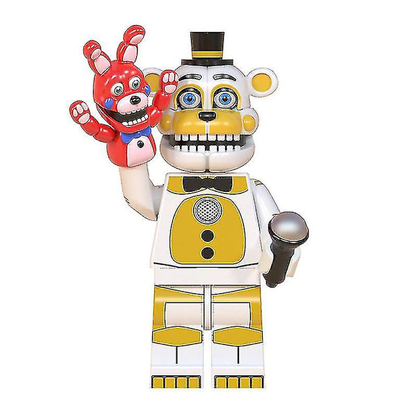 Five Nights At Freddy's Leksaksset med 8 Byggstenar, Cartoon Actionfigurer, Samlarobjekt WM2022