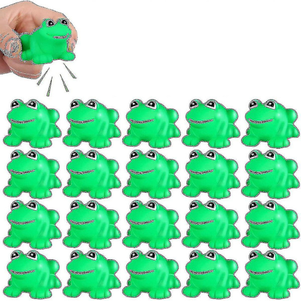 Kumikonnaat, jotka piippaavat ja kelluvat, Vihreä kumikonna, Kylpyammeen lelu vauvan suihkuun, Poikien ja tyttöjen kylpyammeen lelut [DmS] 20pcs