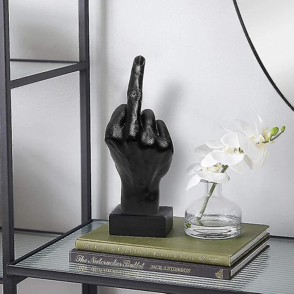 Personalisert Midtfinger-Statue Ornament Hjem Desk Dekor Tilbehør Skrivebord Gest Figur Skulptur Stue DekorBY