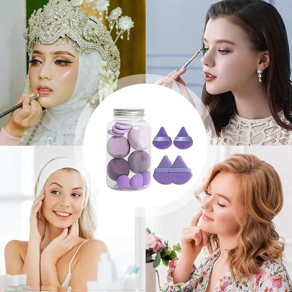 14-delars Sminksvampset, Puder, Sminkägg, Sminkapplicering, Foundation