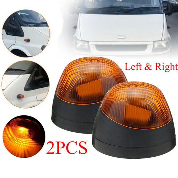 1203328 1202148 Blinkersida Lampa Blinkers för Transit MK6 MK7 2002 - 2013 black  yellow