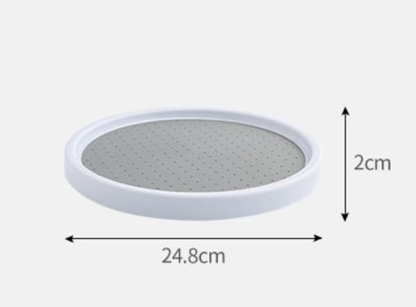 Lazy Susan Spinner, Roterende Plate, 1 stk Skap Pantry Spinner
