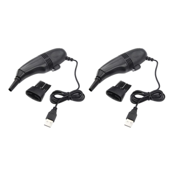 2x Mini USB Dammsugare Tangentbord Dammrengörare För Laptop PC Dator - Familj Kontor PC Tangentbord Rengörare（FMY）