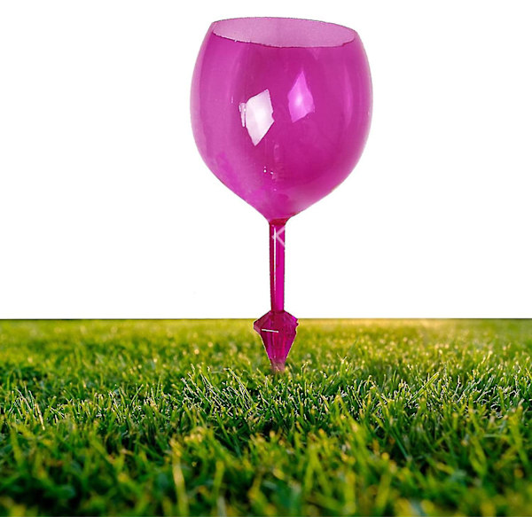 Flytende Vinglass for Basseng | Knusebestandig Vinglass for Bassengkanten - Med Bassengstang
