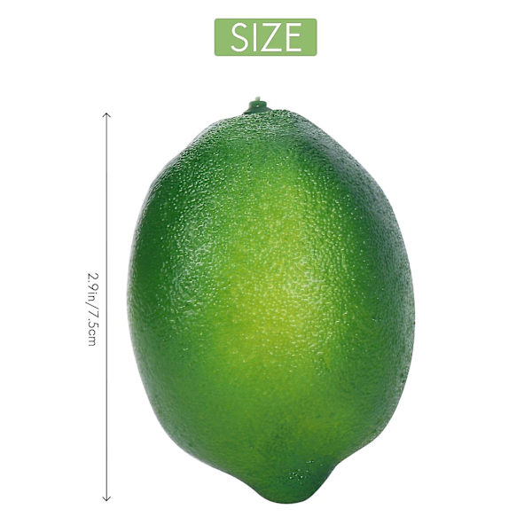 28 st/set Konstgjorda Citroner och Limefrukter Dekorativa Falska Citrusfrukter Konstgjorda Dekorationer K