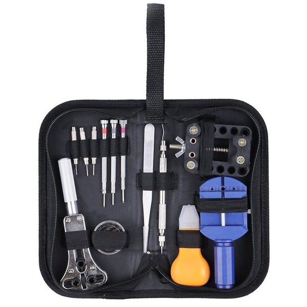 13 Pcs Professional Watch Repair Tool Tool Kit Watch Kit Battery Replacement Tool Kit With Carrying Case For Watchmaker  (FMY)