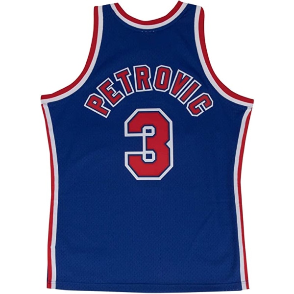 Mitchell & Ness New Jersey Nets Drazen Petrovic Swingman trøje Royal M