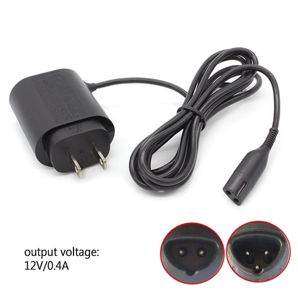 Strömkabel för Braun Series 3 5 9 Smart Control Elektrisk Rakapparat, US-kontakt