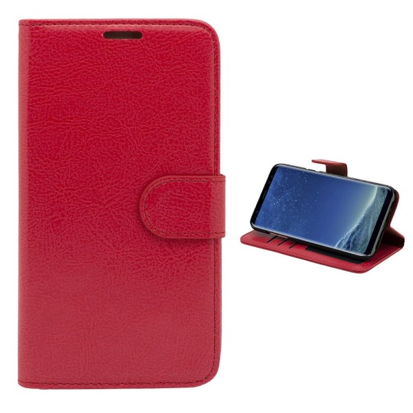 Samsung Galaxy S8 - Case/ Lompakko + Kosketuskynä Rosa