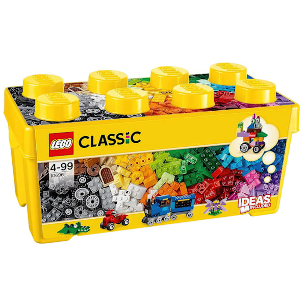 10696 LEGO Classic Keskikokoinen Luova Palikkalaatikko 484 osaa - Rakenna rajattomasti mielikuvitusta!