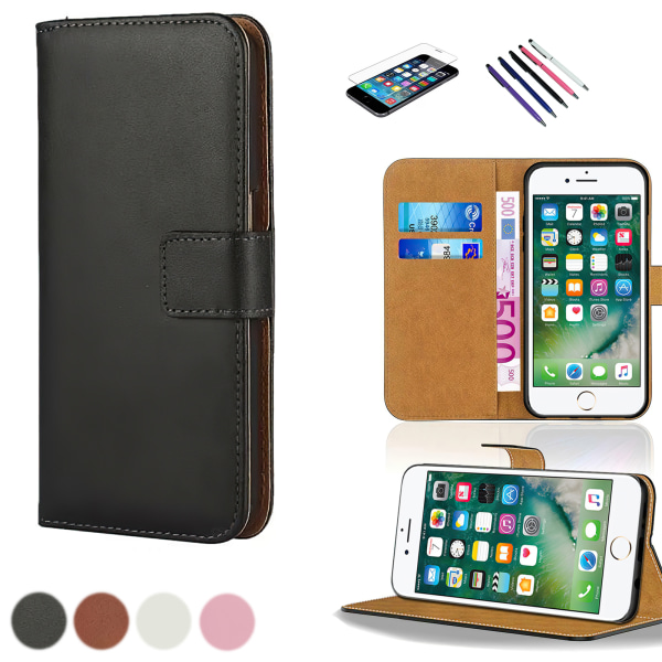 iPhone 7 Plus / 8 Plus - PU Læder Pung Etui Brun