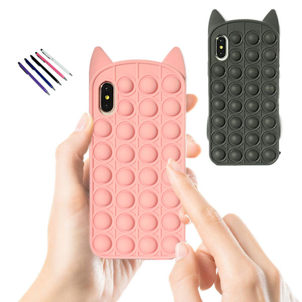 iPhone X/Xs - Kotelosuoja Pop It Fidget Rosa