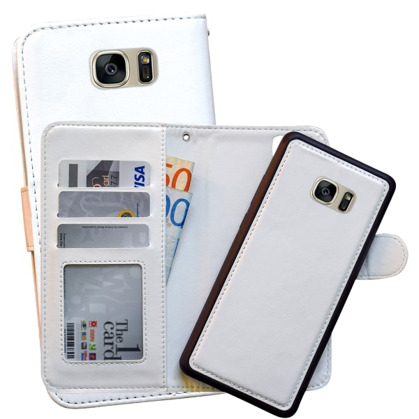 Samsung Galaxy S7 Edge - Plånboksfodral / Magnet Skal Brun