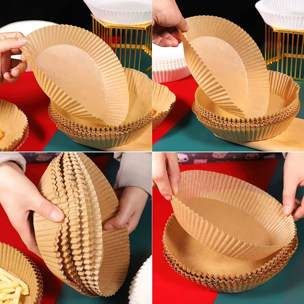 100 stk. engangspapir til luftfriture, non-stick bagepapir