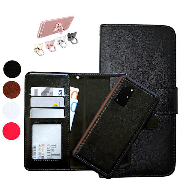 Samsung Galaxy S20 Plus - PU Nahkainen Lompakkokotelo Rosa