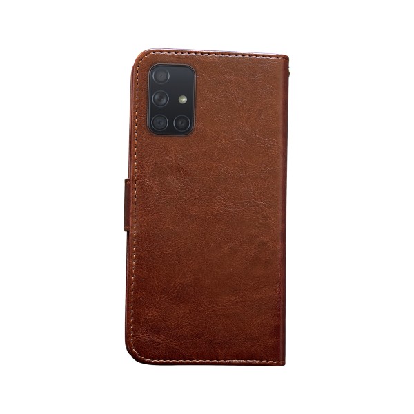 Samsung Galaxy A71 - PU-nahkainen case Svart