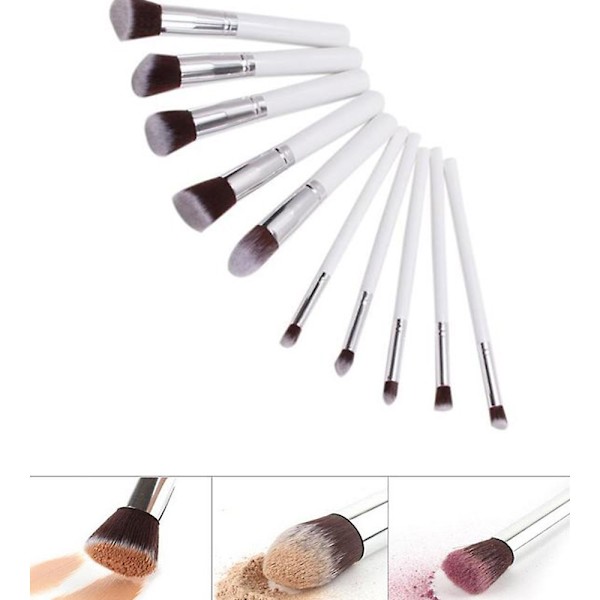 10 stk. Professionelle Makeupbørster til Makeup