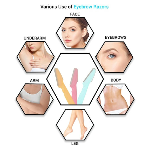 Øjenbryns trimmer - Eyebrow Razor Svart