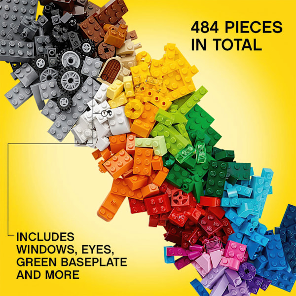 10696 LEGO Classic Keskikokoinen Luova Palikkalaatikko 484 osaa - Rakenna rajattomasti mielikuvitusta!