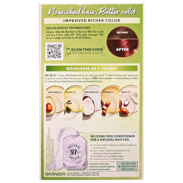 Garnier Nutrisse 3.6 Mure Sauv hiusvärivoide 5 ravitsevalla öljyllä