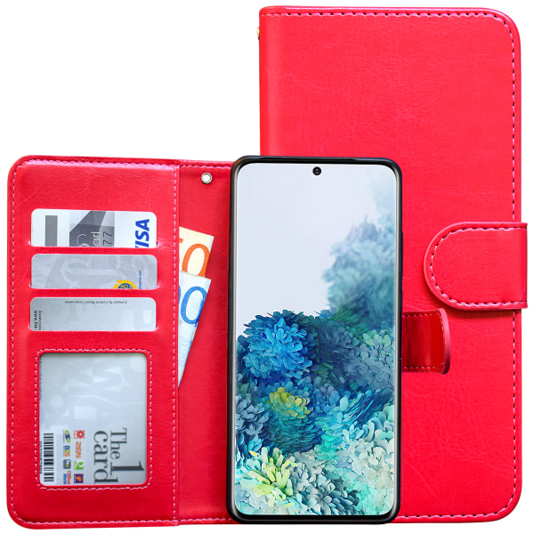 Nahkainen lompakko Galaxy S20:lle - Nahkallista luksusta Rosa