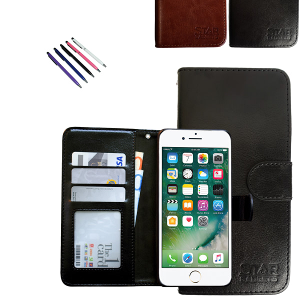 iPhone 7/8/SE (2020 & 2022) - PU Leather Wallet Case