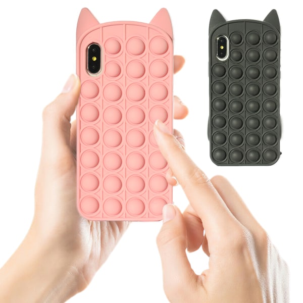 iPhone X/Xs - Cover Protection Pop It Fidget Rosa