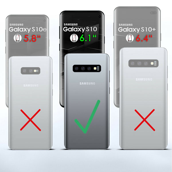 Skydda din Galaxy S10 - Läderfodral! Svart