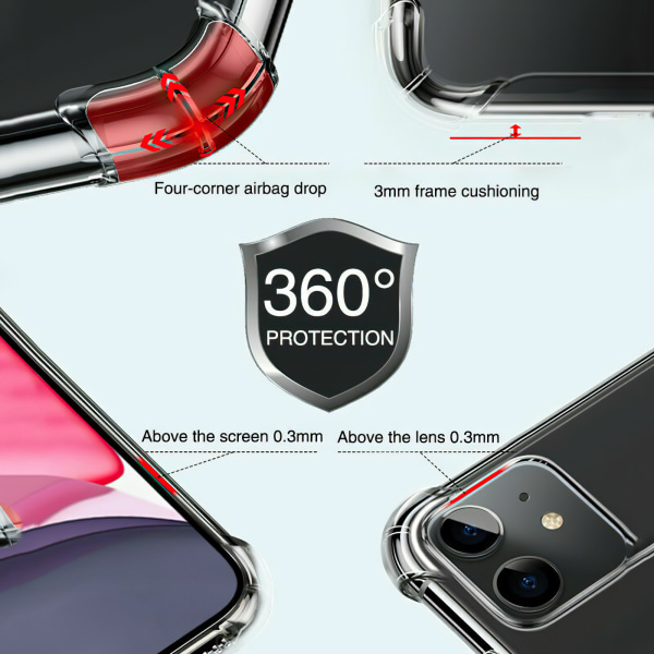 Suojaa iPhone 12 -puhelimesi läpinäkyvä case!
