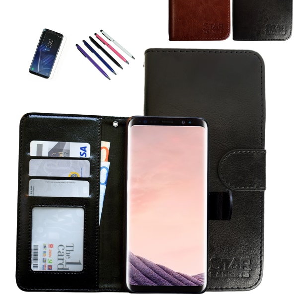 Samsung Galaxy S9 - PU-nahkainen case Svart