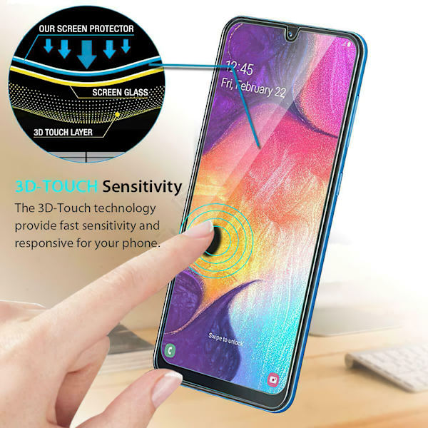 Samsung Galaxy A50 - Härdat Glas Skärmskydd